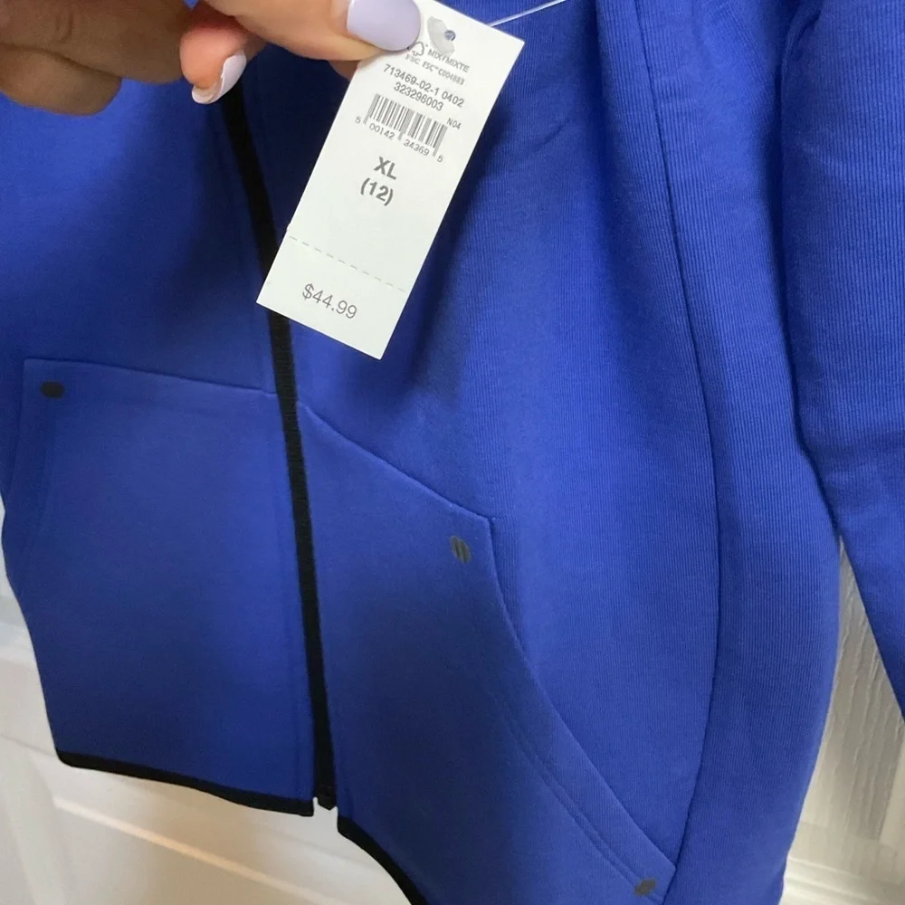 NEW. GAP Kids Royal Blue Zip-Up Hoodie